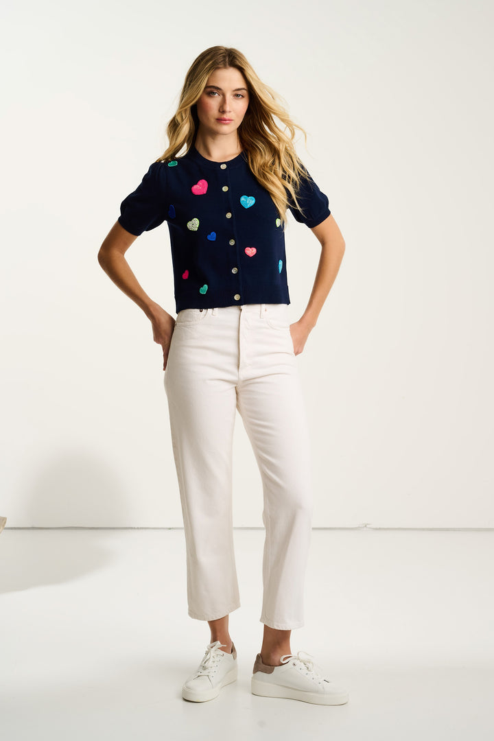 ROYAL FLUSH S/S CARDIGAN - LISA TODD