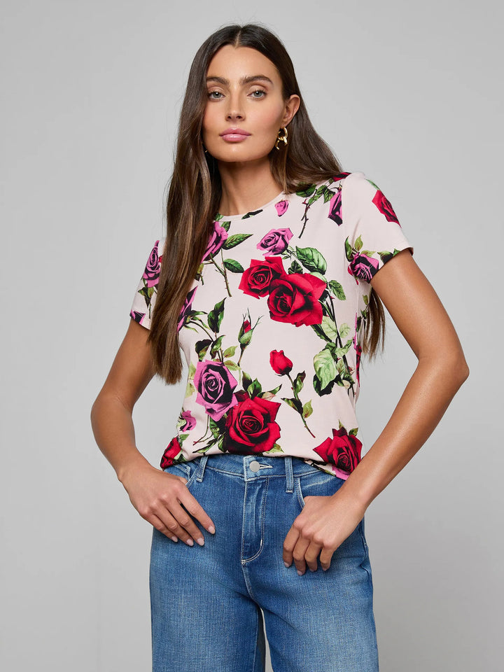 RESSI S/S CREW PINK ROSE - L'AGENCE