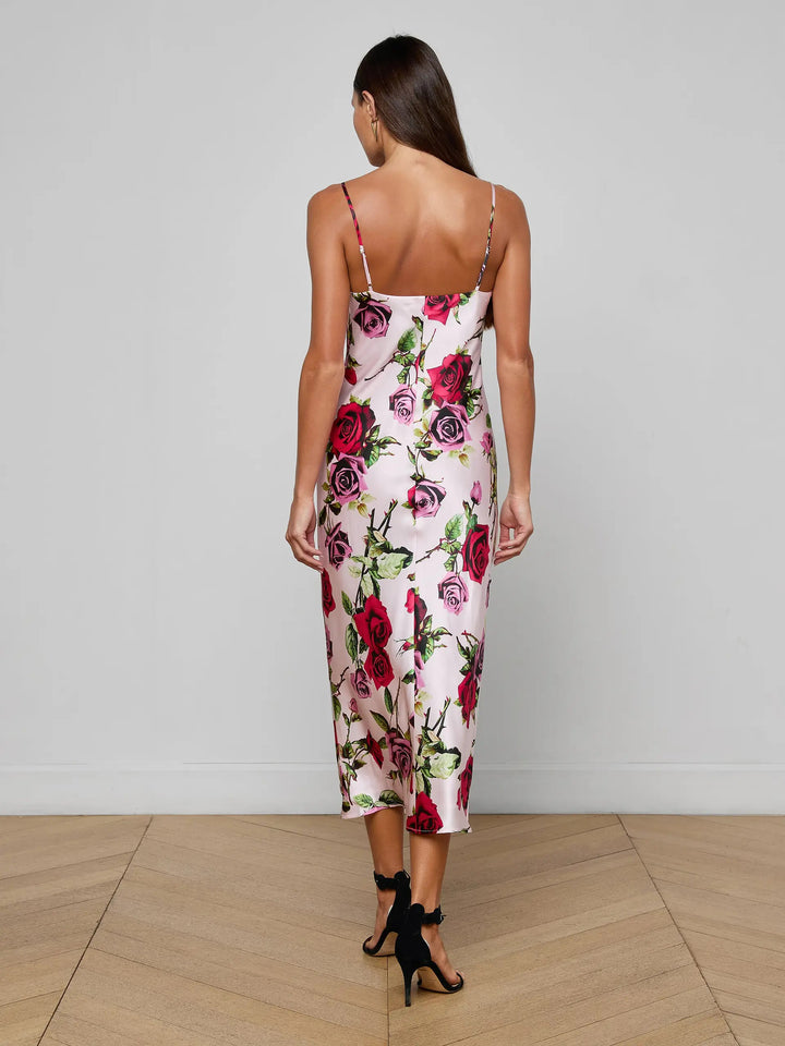 SERIDIE SILK SLIP DRESS - L'AGENCE