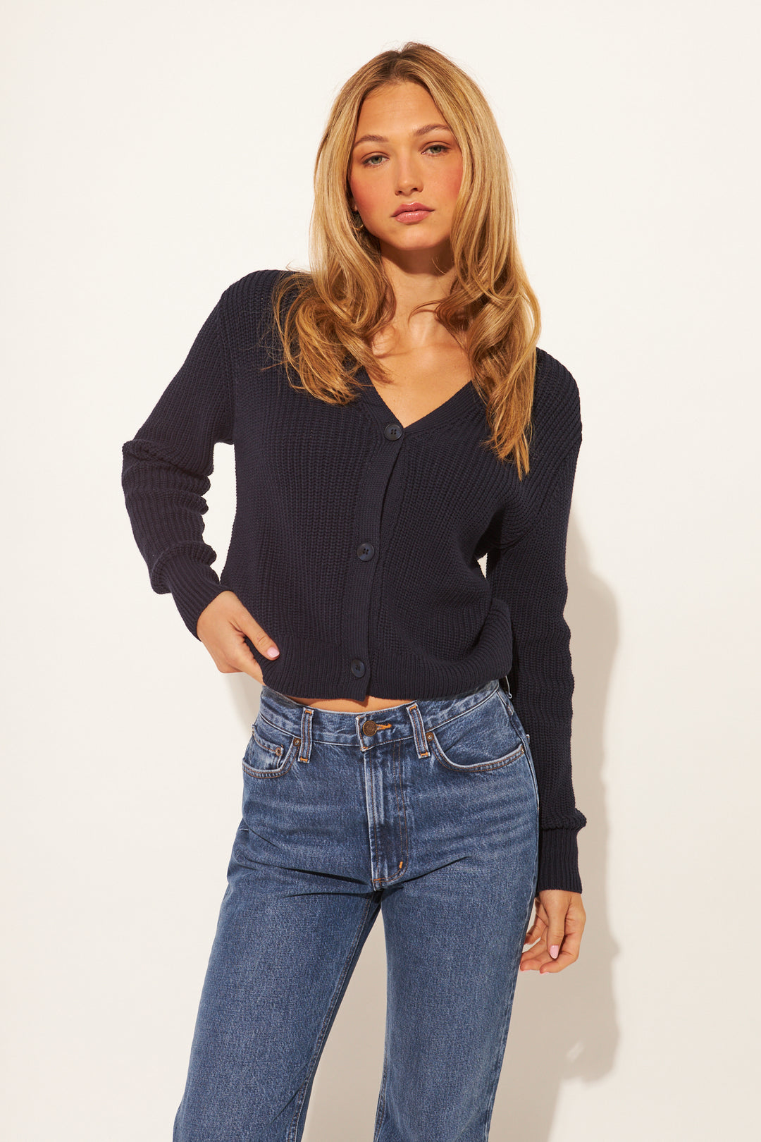 RIVER CARDIGAN (NAVY) - JOHN+JENN