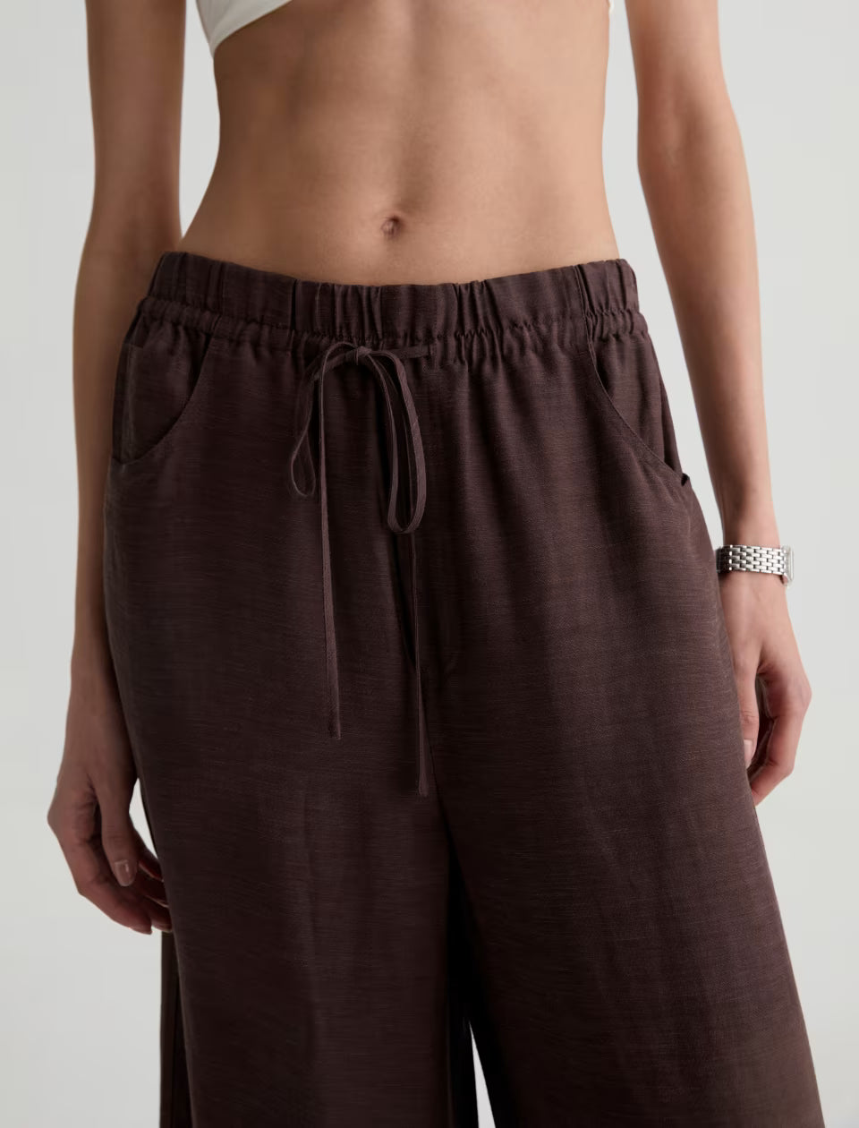 CENTURY CINCHED PANT (OAK BARREL) - A.G. DENIM