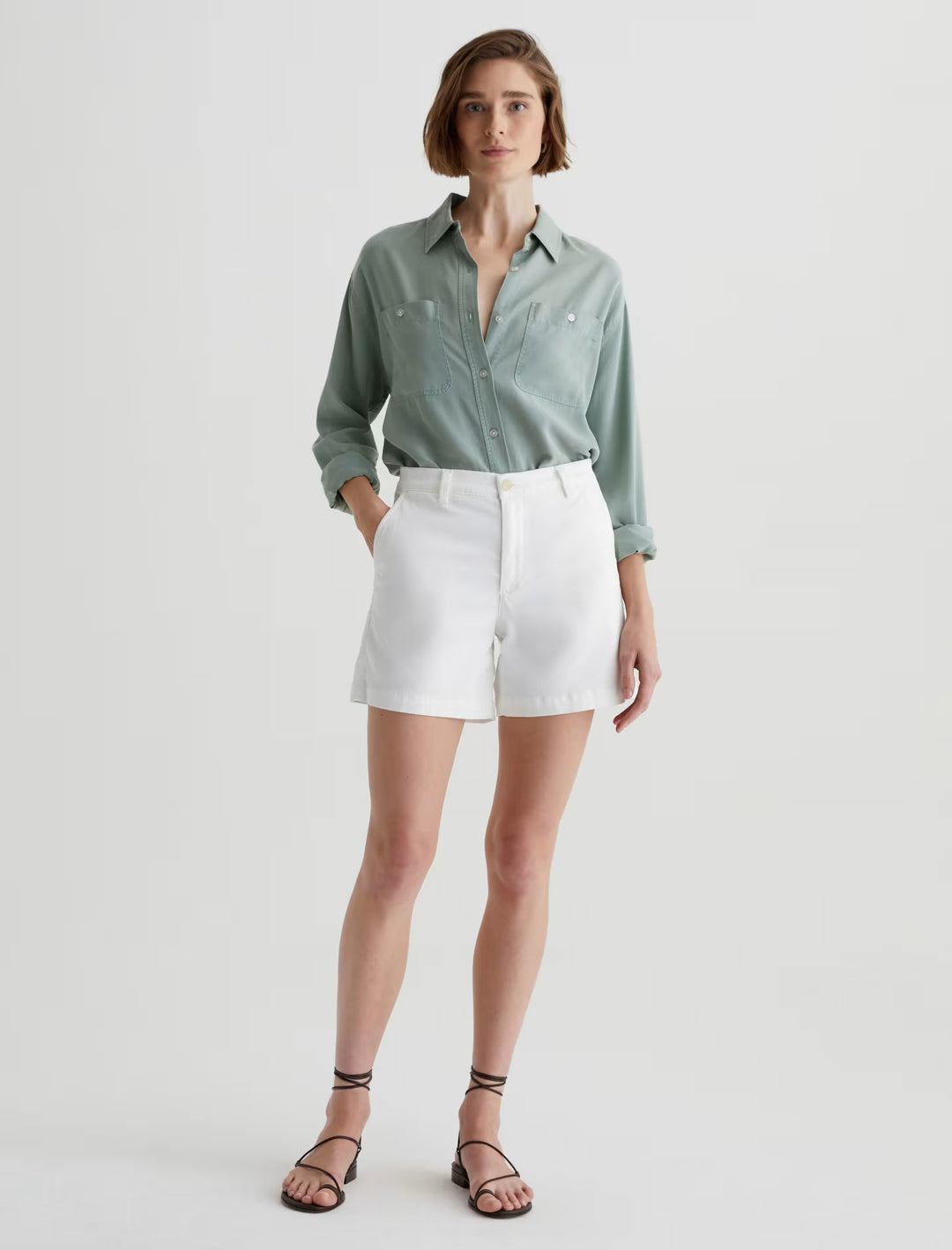 JUDE SHORT (POWDER) - A.G. DENIM