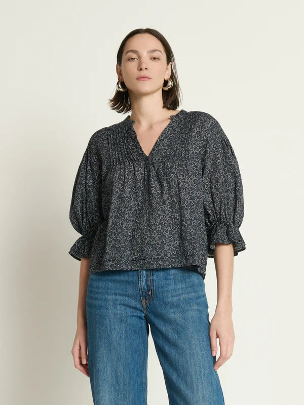 SCARLET PINTUCK TOP - NATION