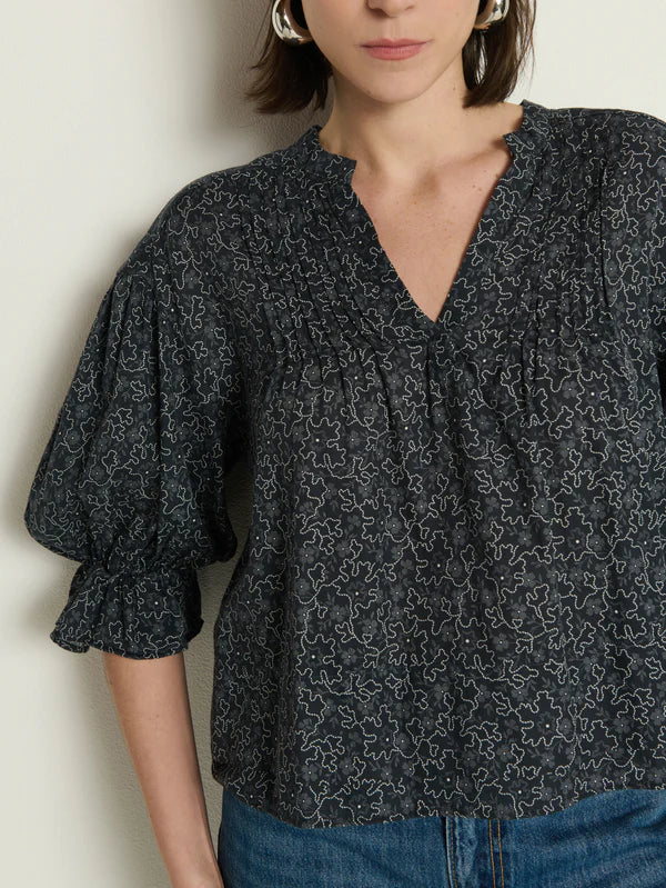 SCARLET PINTUCK TOP - NATION