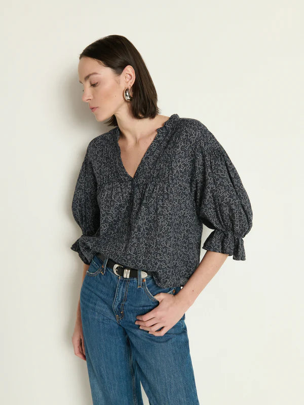 SCARLET PINTUCK TOP - NATION