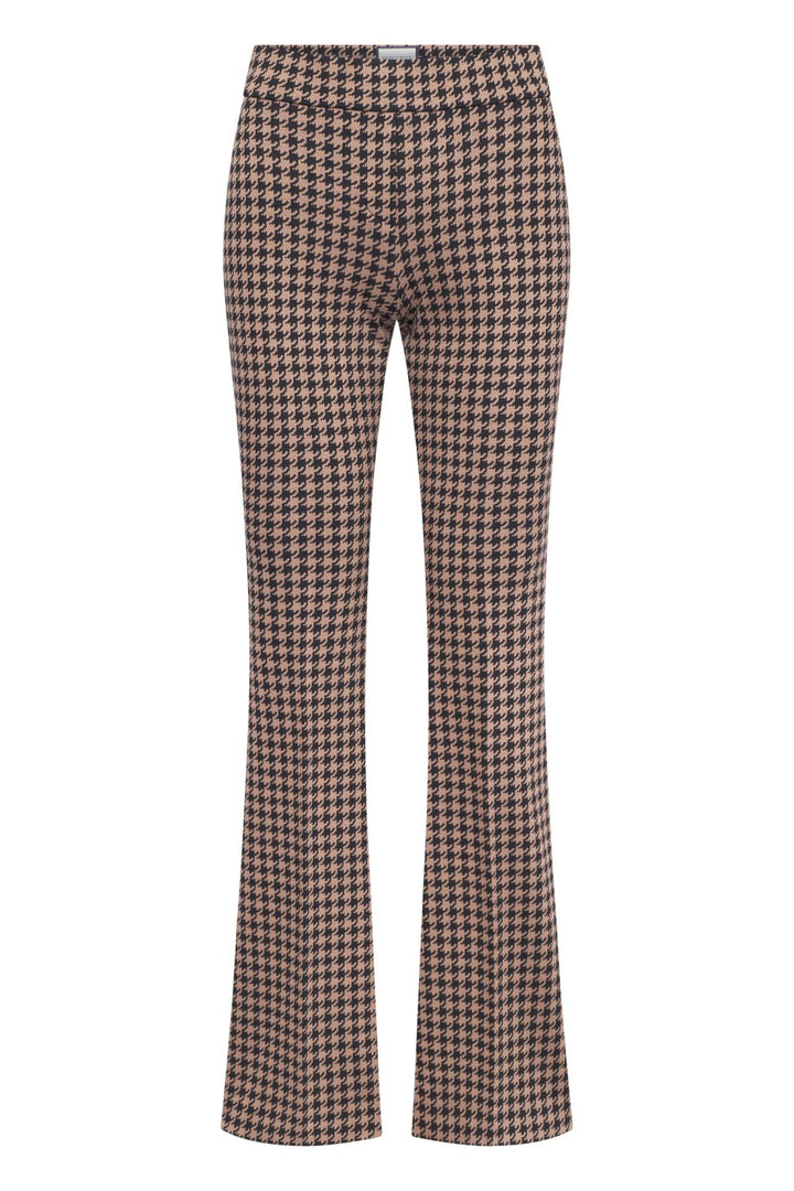 NANOU-PIED DE POULE JACQUARD PANT - SEDUCTIVE