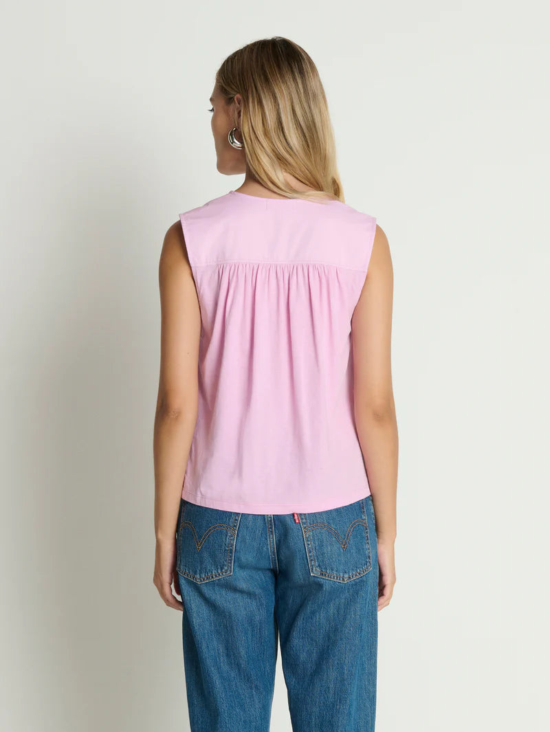 SALMA V-NECK TANK (LILAC) - NATION