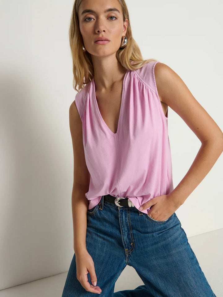 SALMA V-NECK TANK (LILAC) - NATION