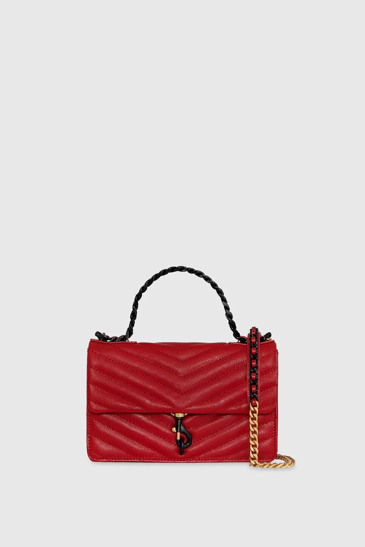 EDIE MINI CROSSBODY CHAIN BAG (SEDUCTION RED) - REBECCA MINKOFF