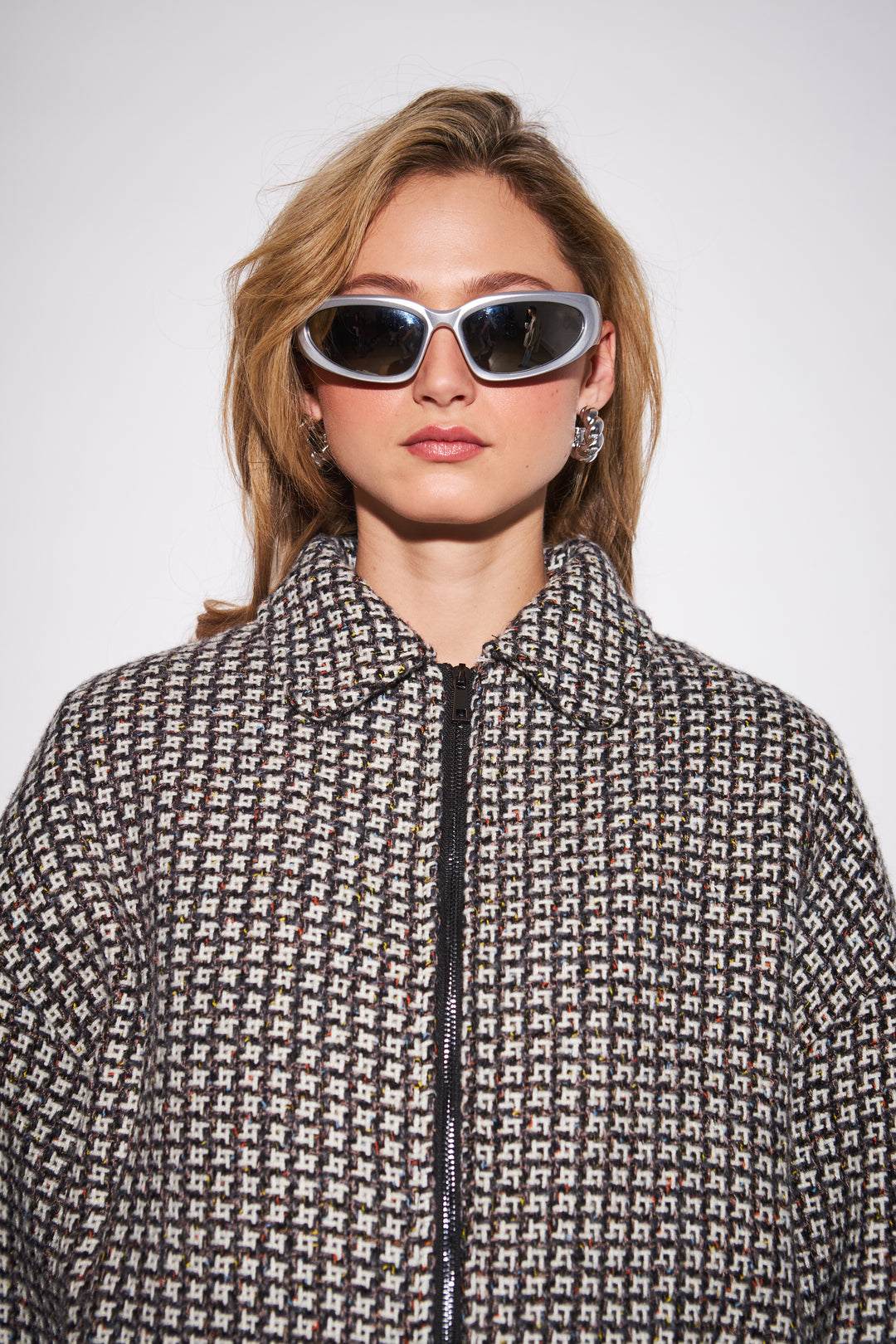 SHAD TWEED BOMBER JACKET (MANHATTAN TWEED) - JOHN+JENN