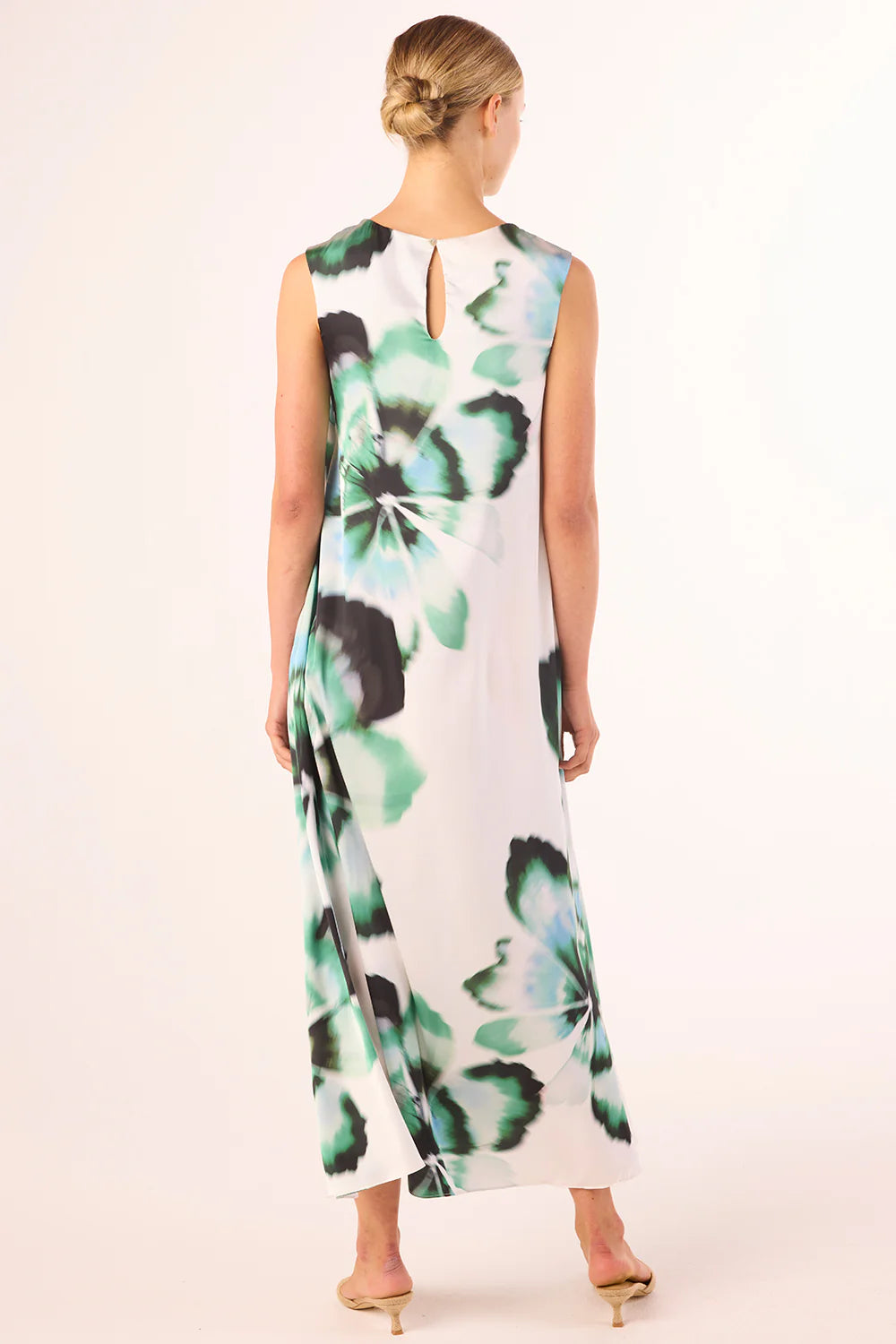 SYLVIE DRESS (VERDANT ANEMONE SATIN) - MISA