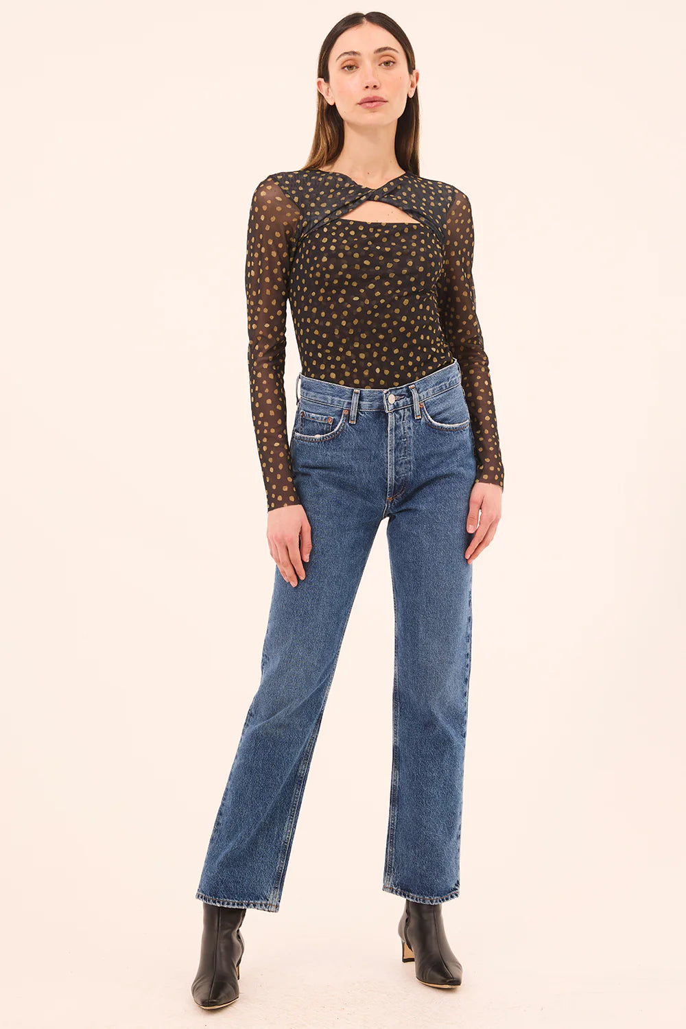 NERIAH TOP (GOLDEN POLKA DOT) - MISA