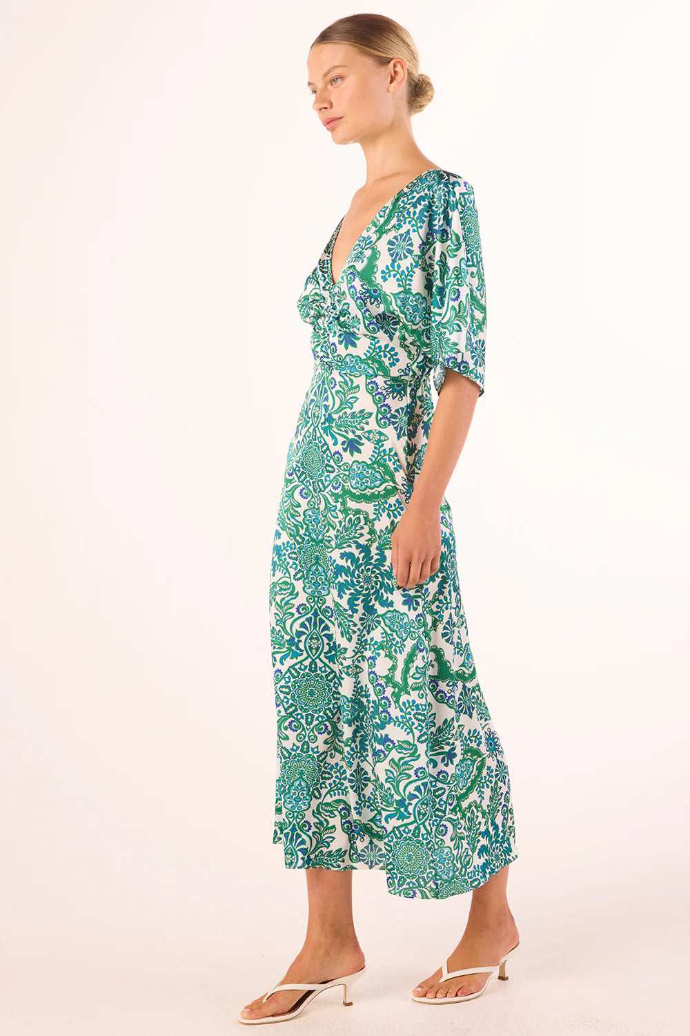 ZANIA DRESS (REFLECTIVE BOTANICAL) - MISA