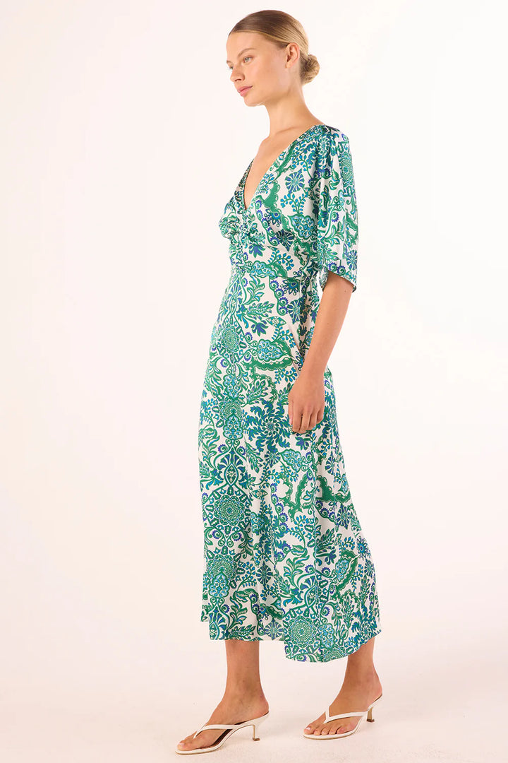 ZANIA DRESS (REFLECTIVE BOTANICAL) - MISA