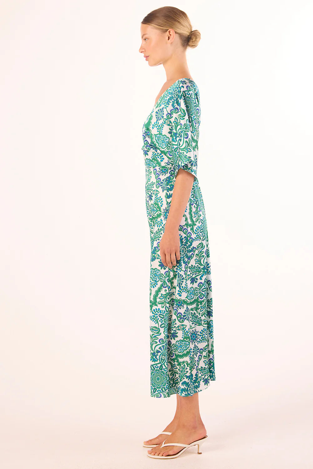 ZANIA DRESS (REFLECTIVE BOTANICAL) - MISA