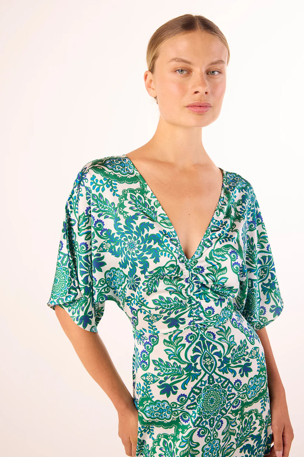 ZANIA DRESS (REFLECTIVE BOTANICAL) - MISA