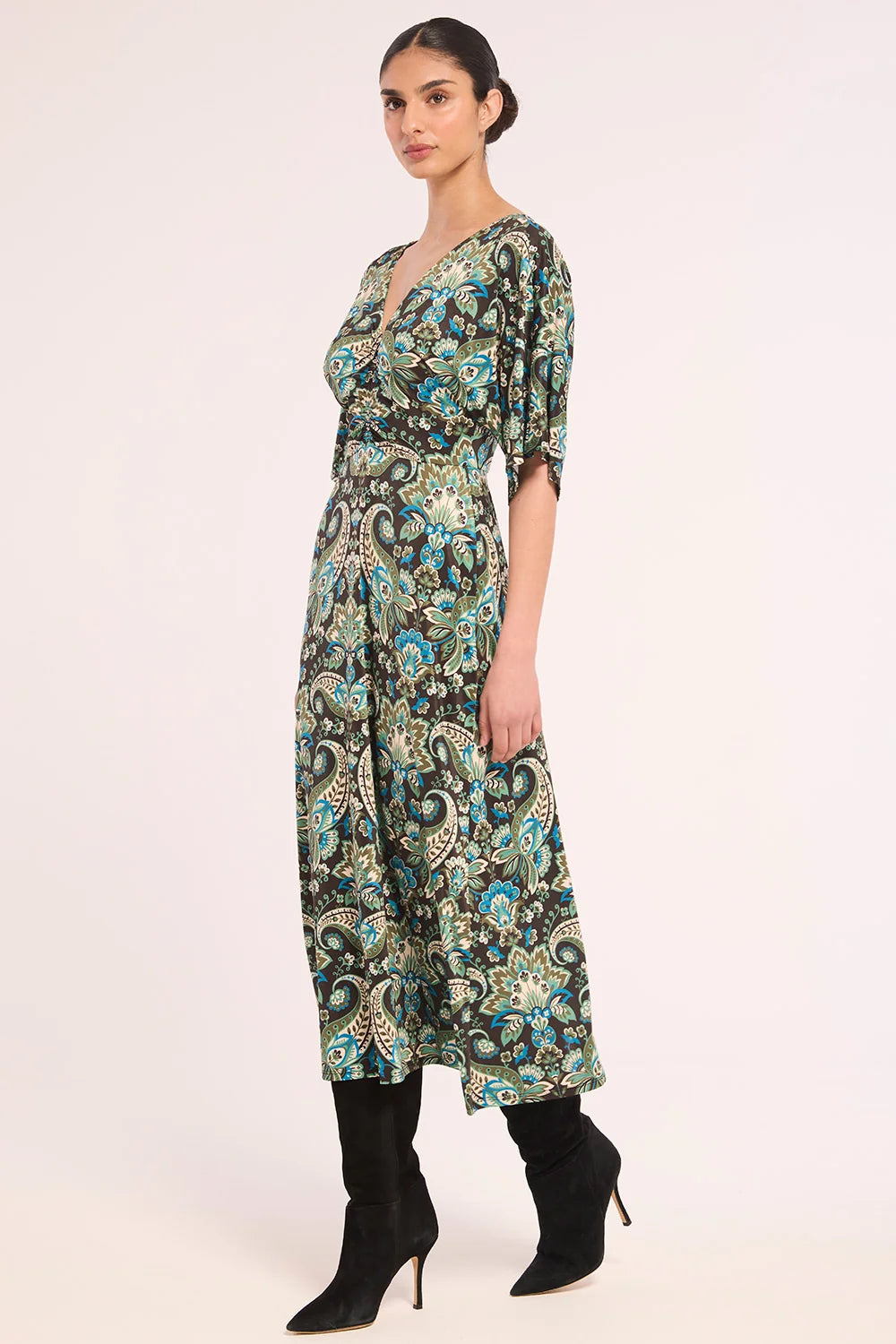 XENA DRESS (REFLECTIVE CHINTZ) - MISA