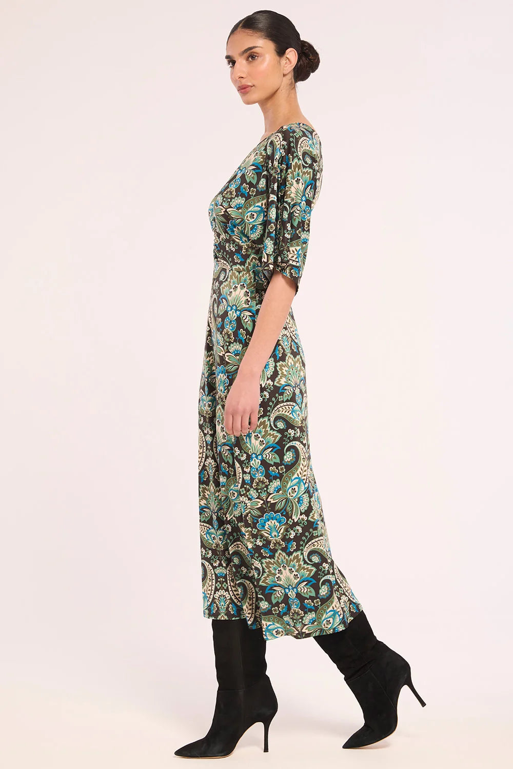 XENA DRESS (REFLECTIVE CHINTZ) - MISA