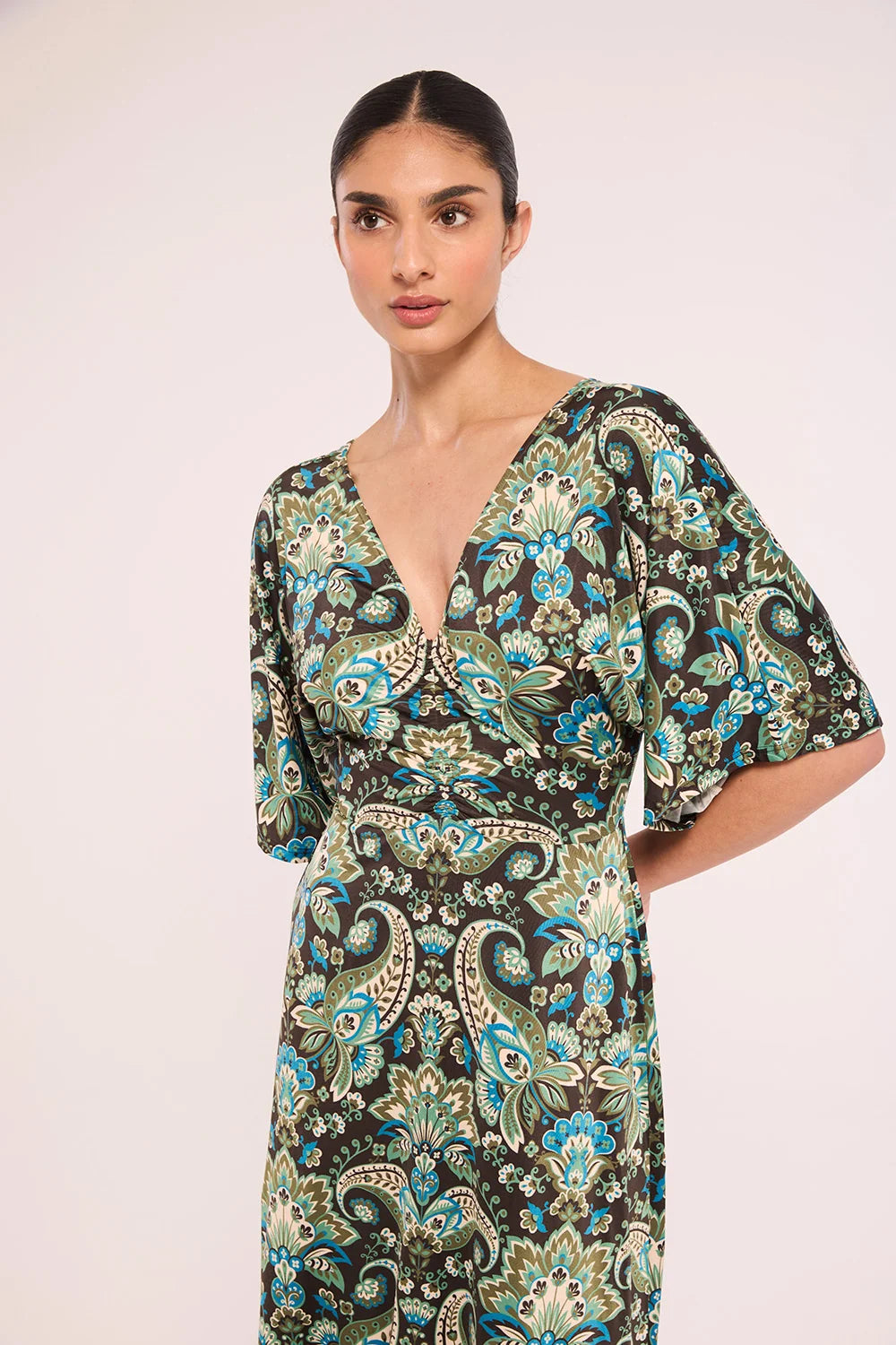 XENA DRESS (REFLECTIVE CHINTZ) - MISA