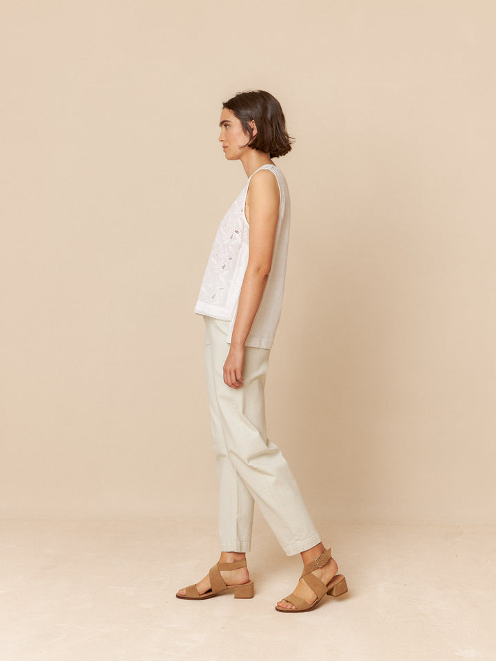 LACE COMBINED T-SHIRT - INDI&COLD