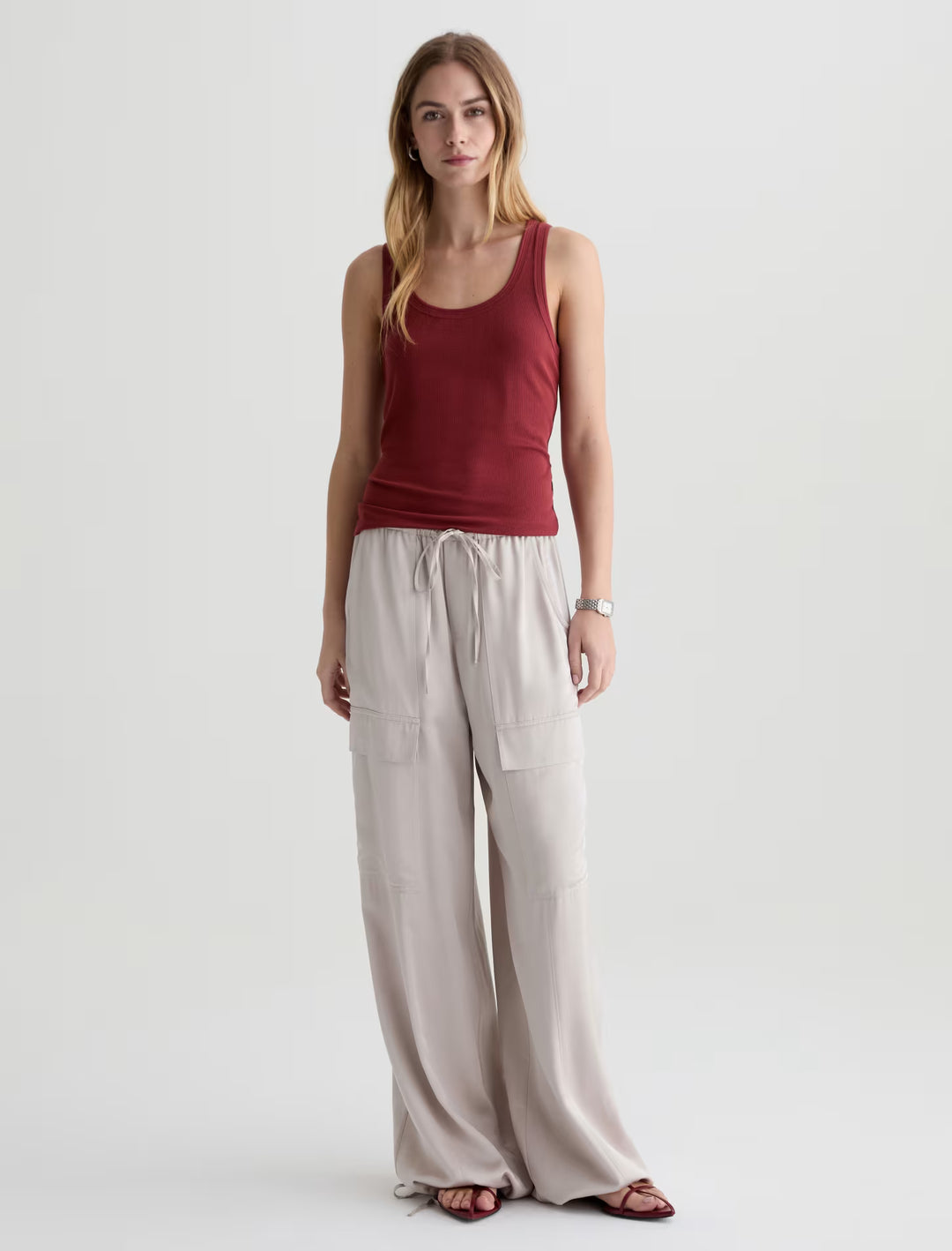 ATWATER SATIN CARGO (YUCCA SHADOW) - A.G. DENIM