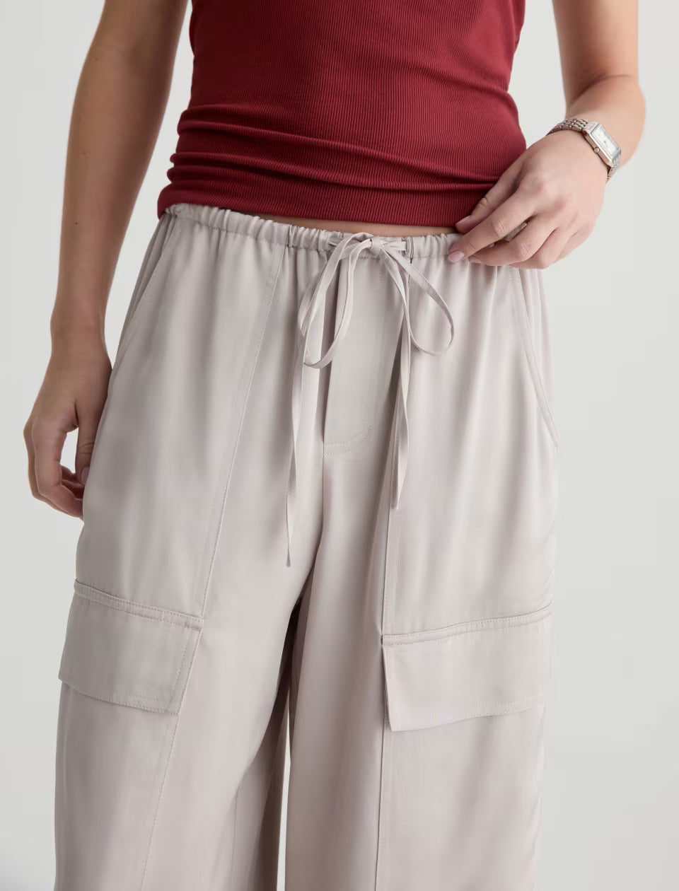 ATWATER SATIN CARGO (YUCCA SHADOW) - A.G. DENIM