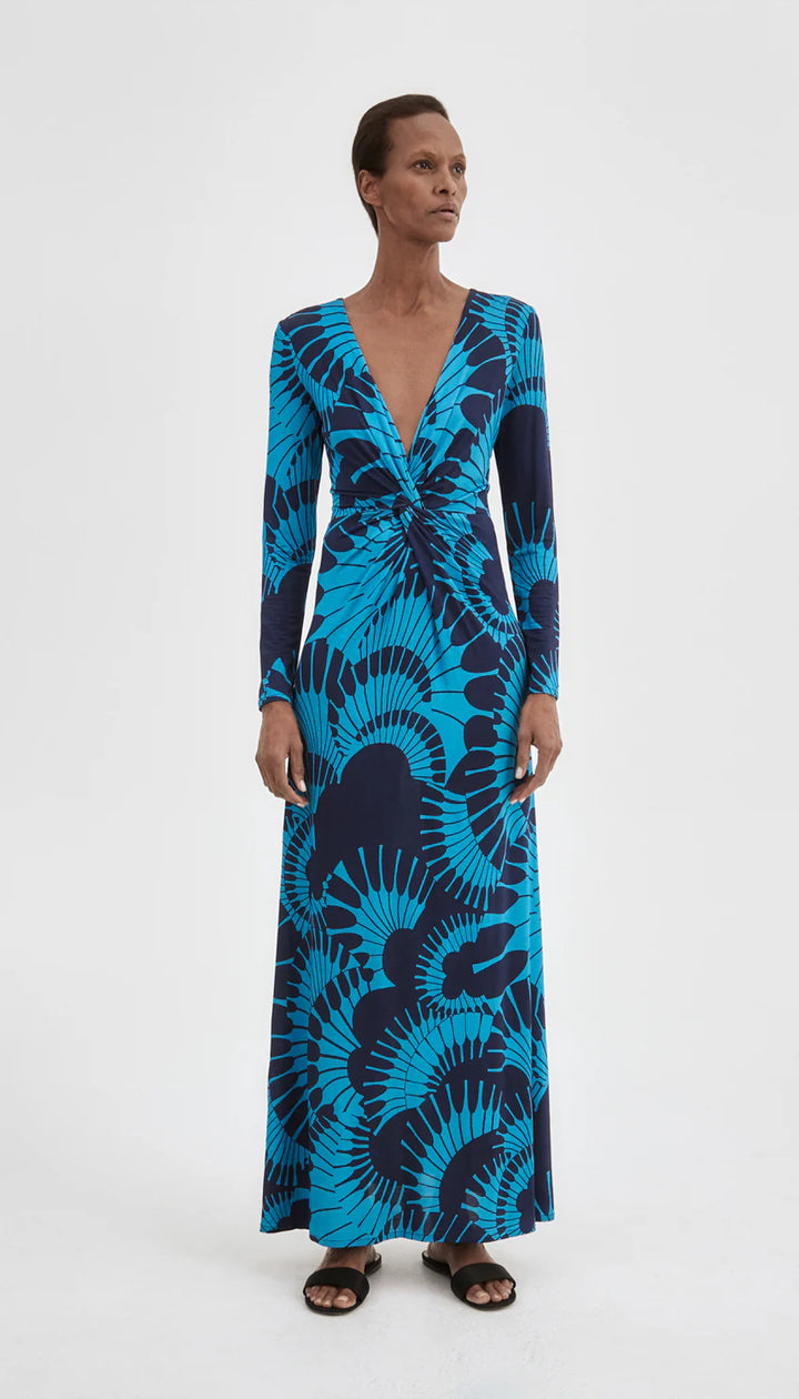 WAIST KNOT DRESS (NAVY) - SMYTHE