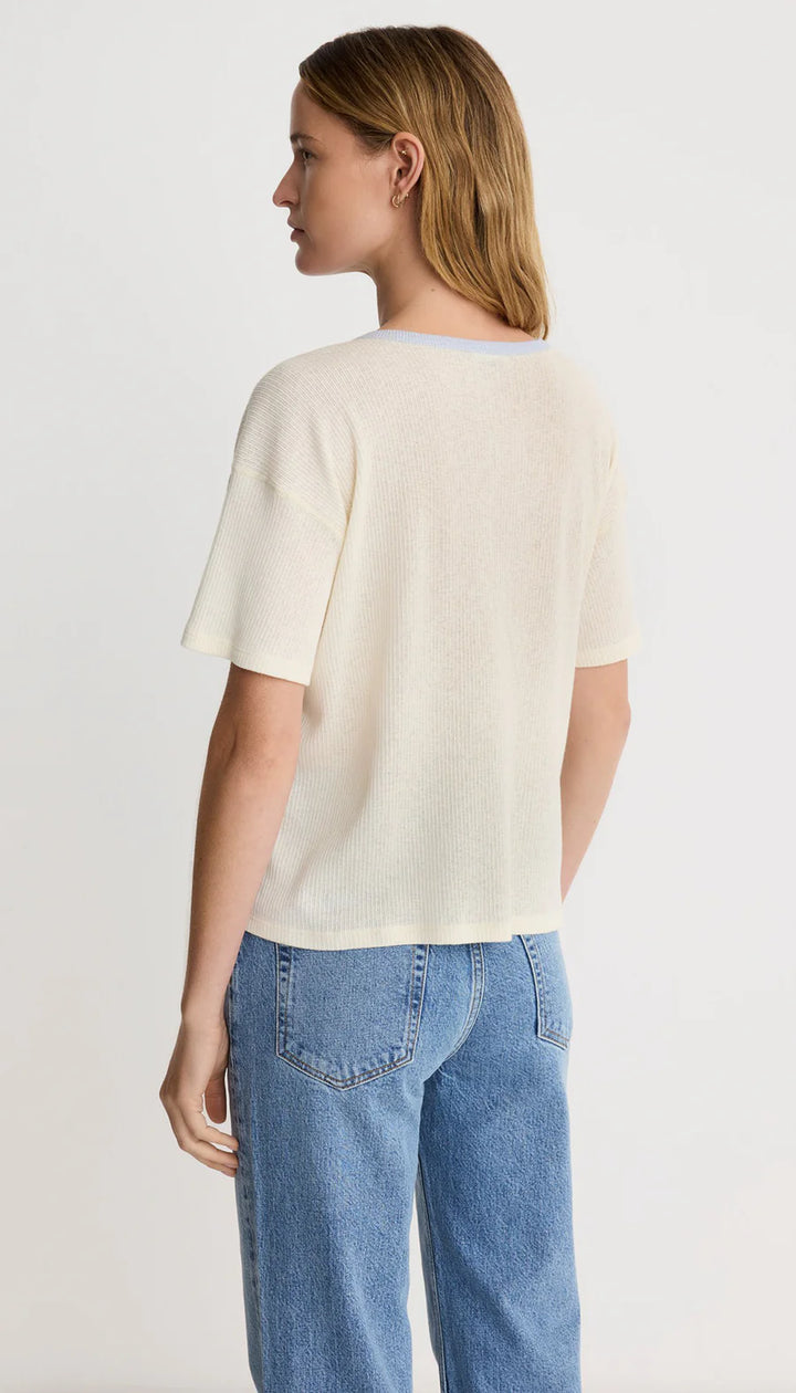 COLORBLOCK POCKET TEE (CREAM) - SMYTHE