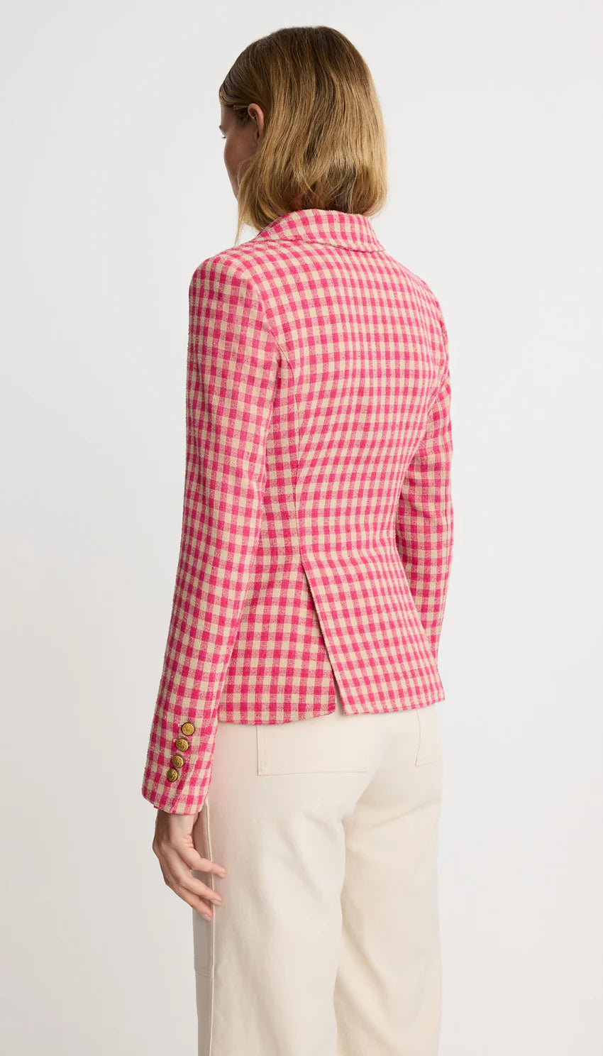 PATCH POCKET ONE BUTTON BLAZER (PINK) - SMYTHE