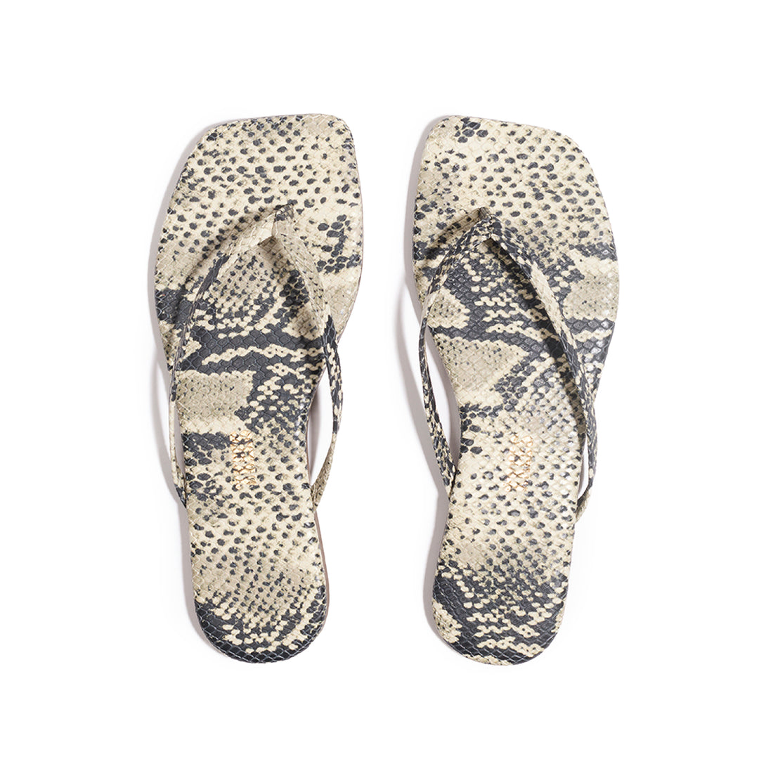 LILY SQUARE TOE EXOTICS (SAND SNAKE) - TKEES