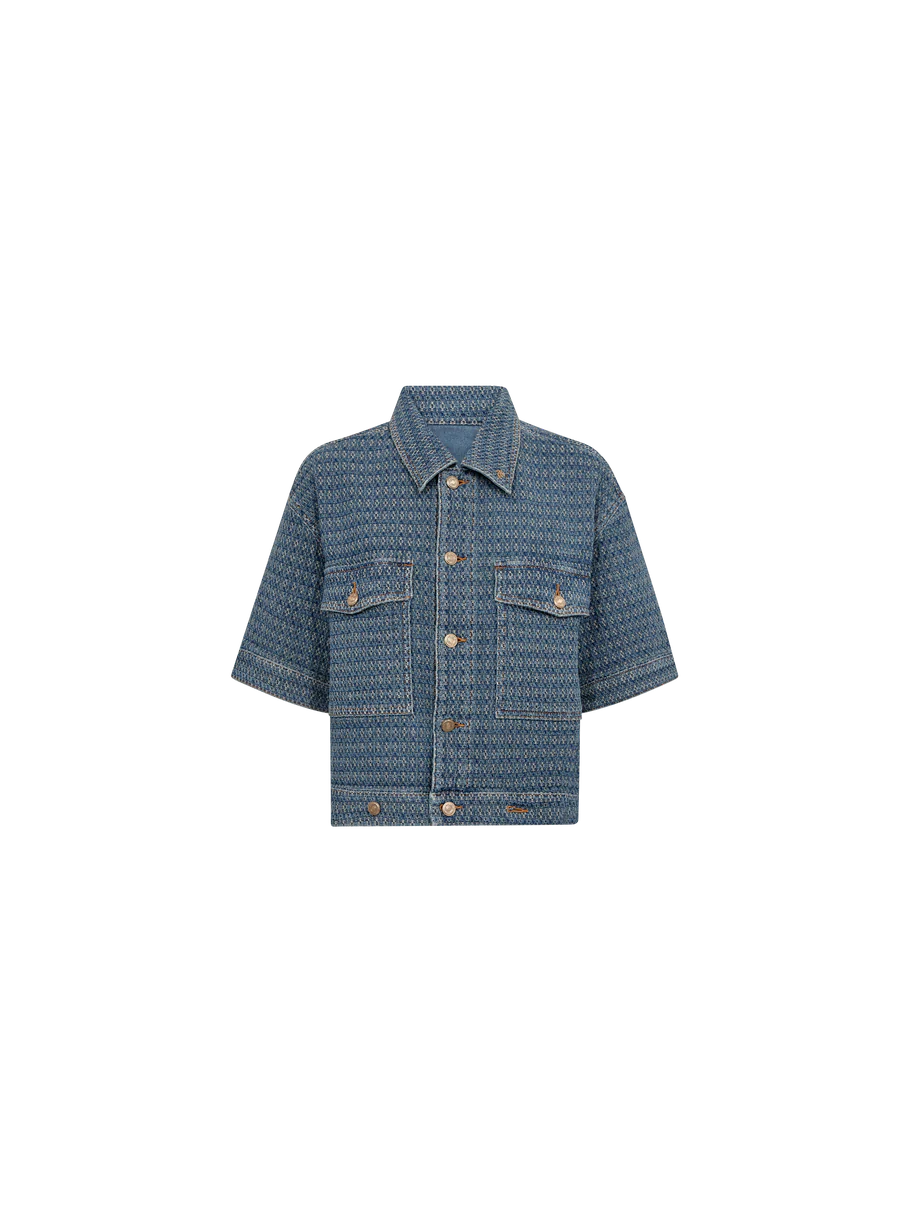 EBBA BOBBLE JACKET (BLUE) - MOS MOSH