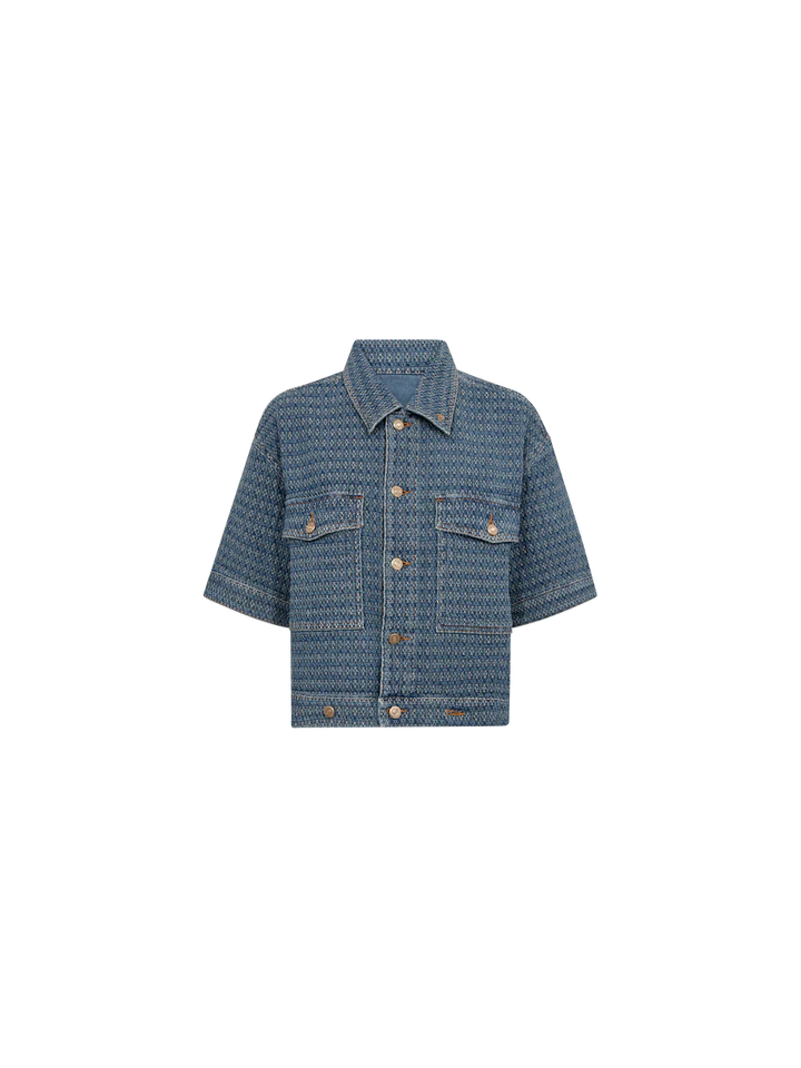 EBBA BOBBLE JACKET (BLUE) - MOS MOSH