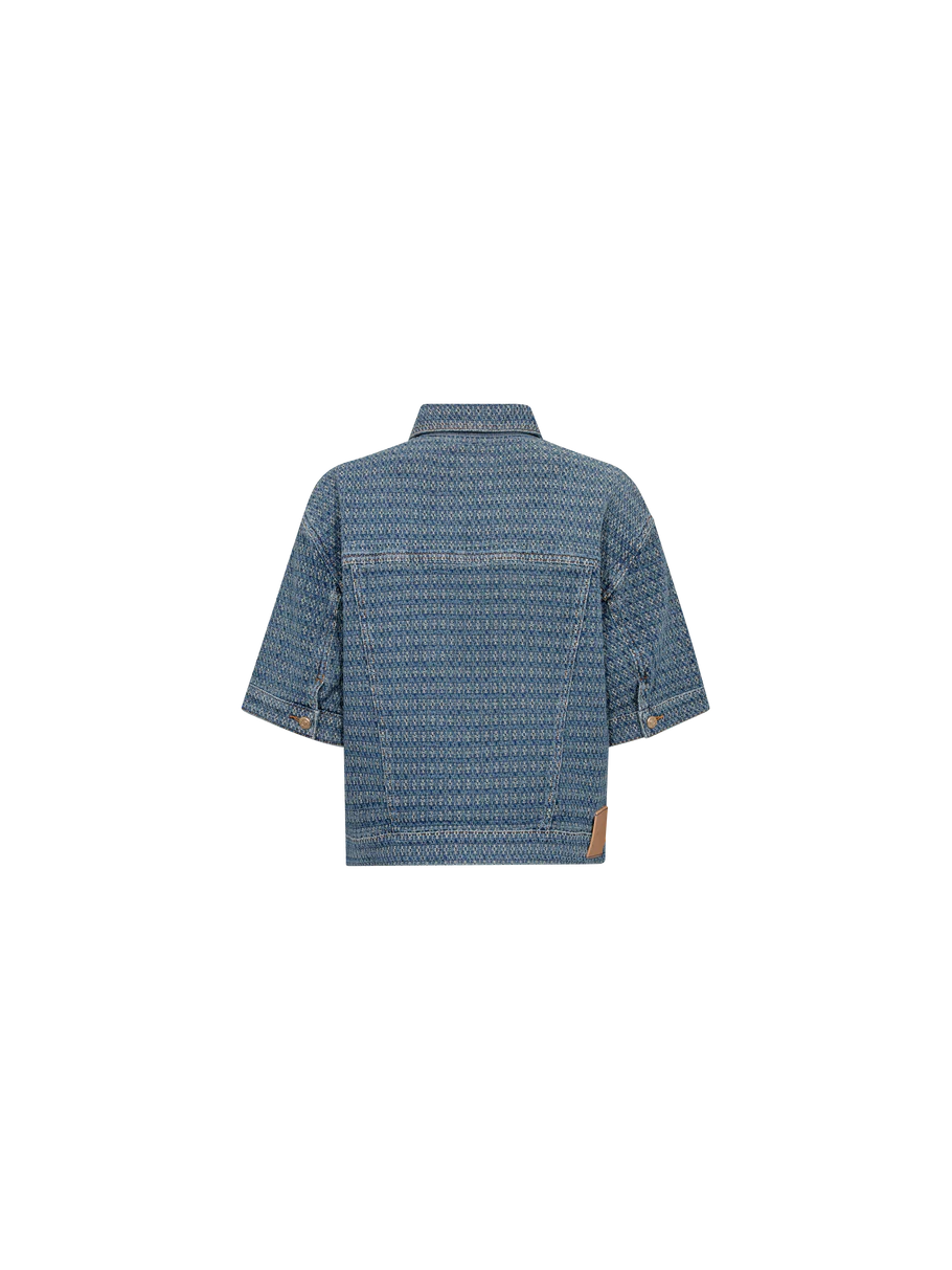 EBBA BOBBLE JACKET (BLUE) - MOS MOSH