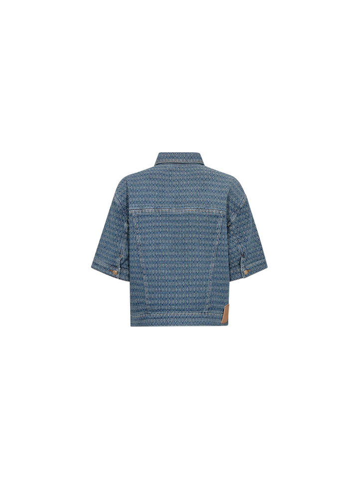 EBBA BOBBLE JACKET (BLUE) - MOS MOSH