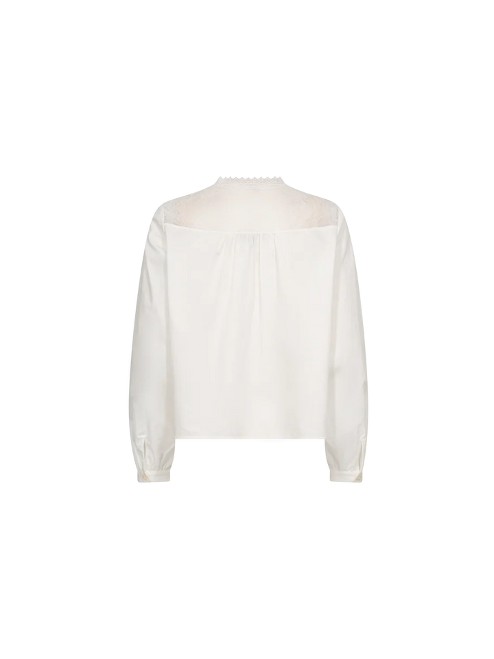 COTTON LACE SHIRT (ECRU) - MOS MOSH