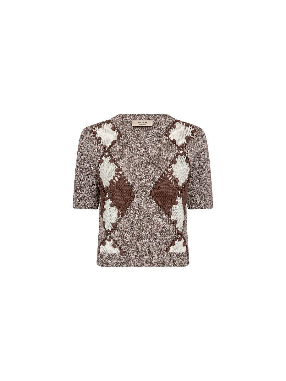 ELIO KNIT CARDIGAN (COFFEE QUARTZ) - MOS MOSH