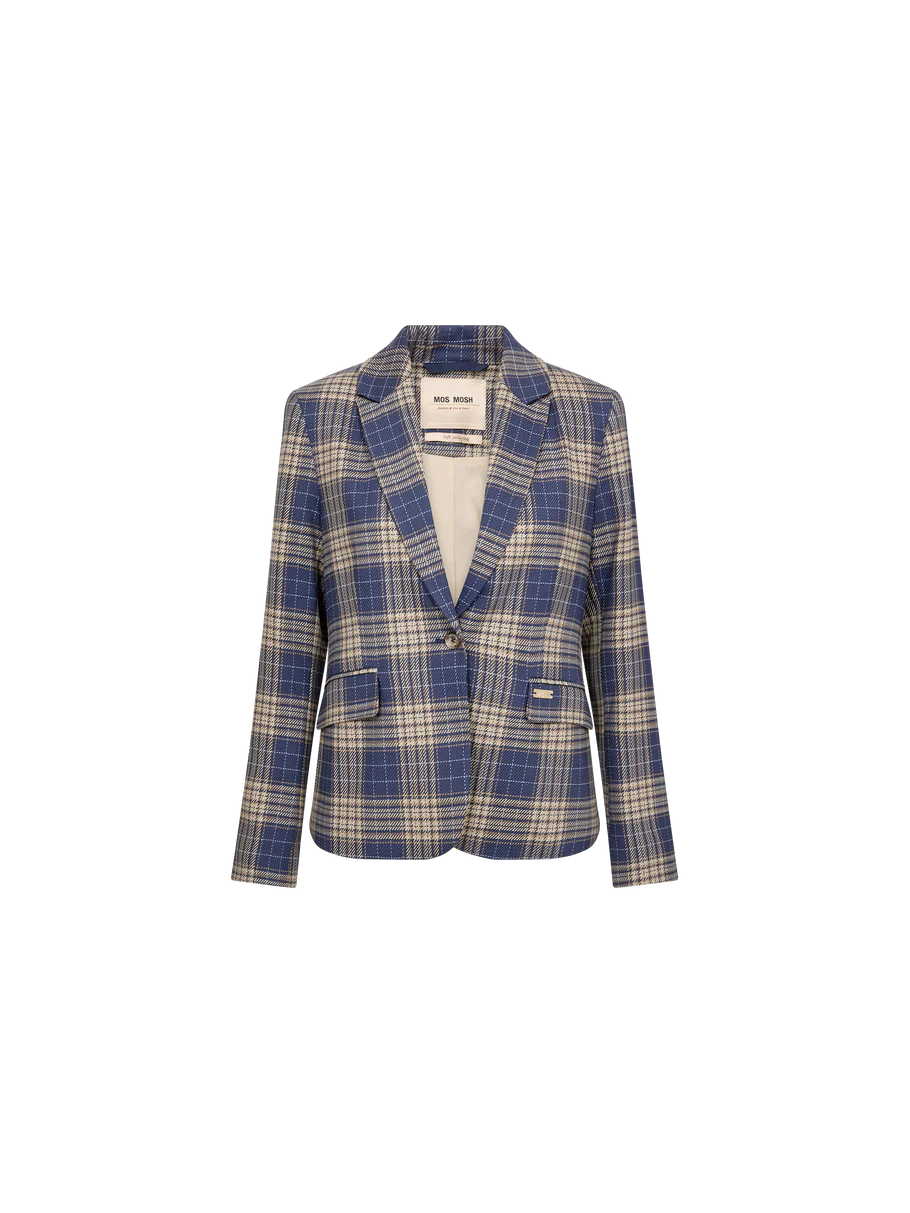 BLAKE CHEC BLAZER (CROWN BLUE) - MOS MOSH