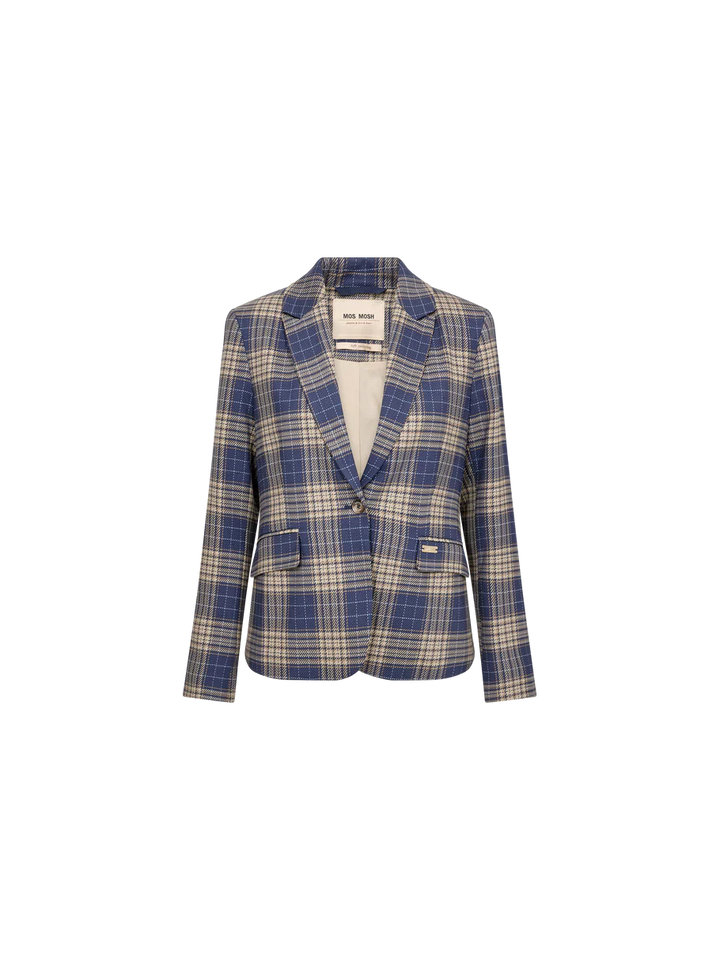 BLAKE CHEC BLAZER (CROWN BLUE) - MOS MOSH