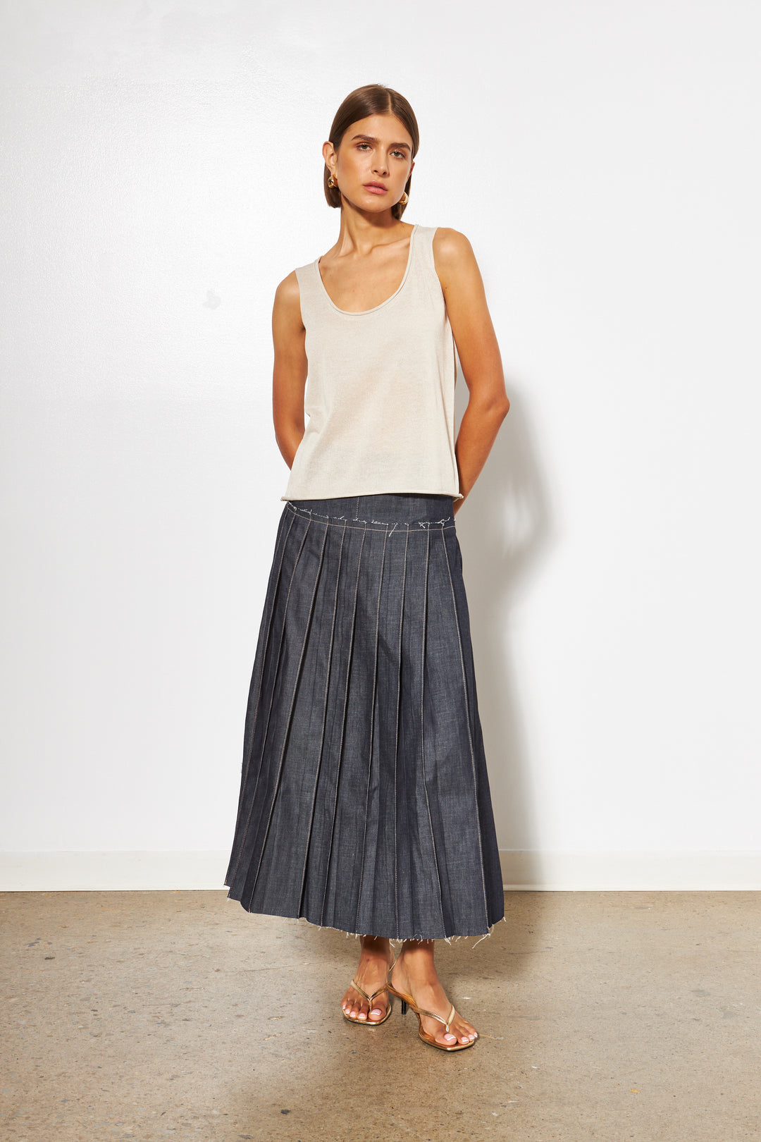 STEVIE SHIMMER TANK (SEASHELL SHIMMER) - LINE