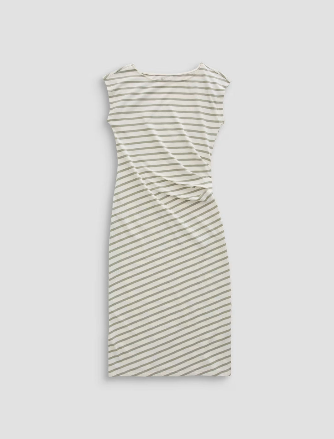 AJA T-SHIRT DRESS (POWDER/SPRUCE GREEN) - A.G. DENIM