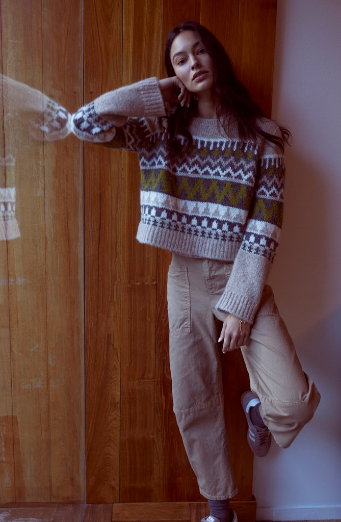 MAKENZIE FAIR ISLE SWEATER - VELVET