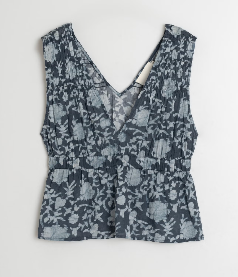 TOP WITH ELASTIC DETAILS - INDI&COLD