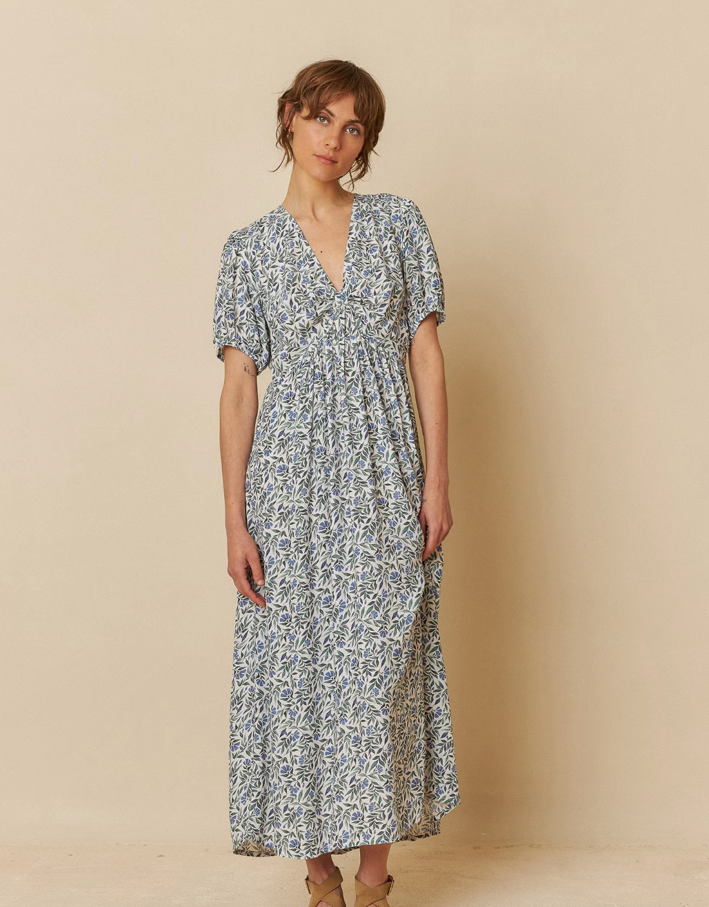 BOW NECK DRESS - INDI&COLD