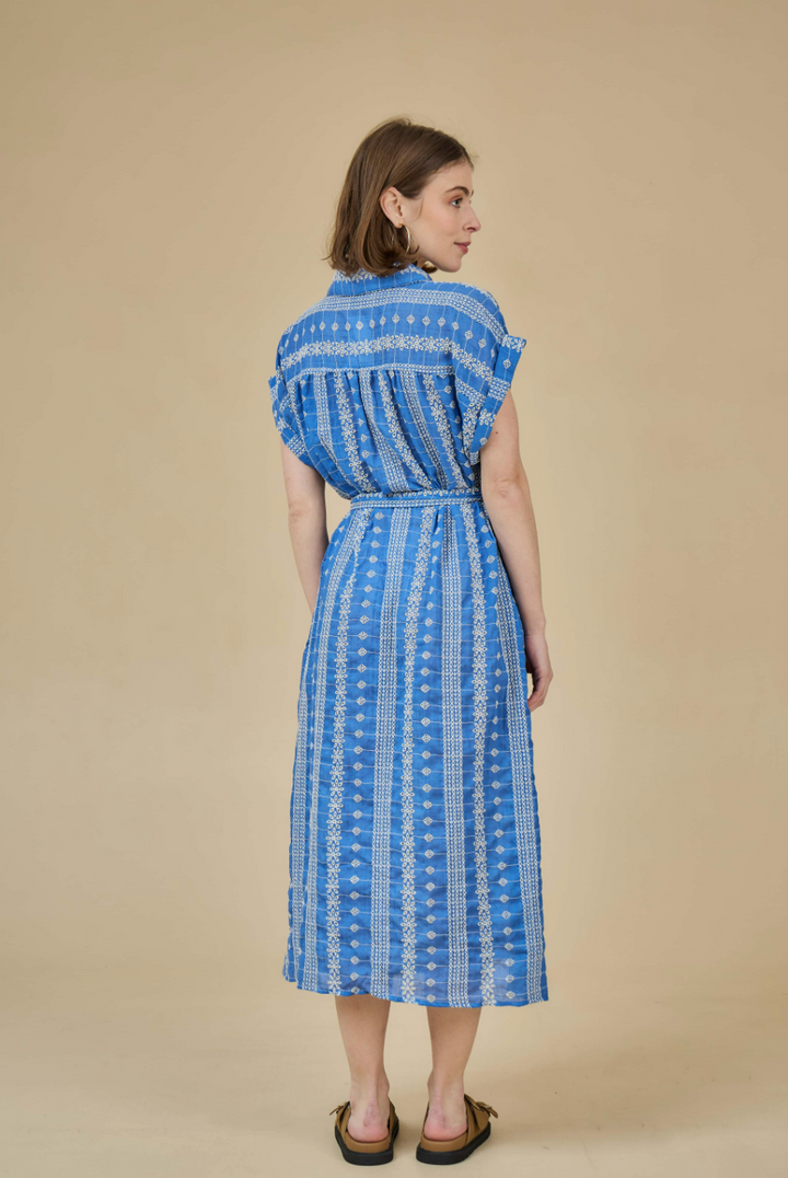 LONG BUTTON UP SHIRT DRESS - THE KORNER