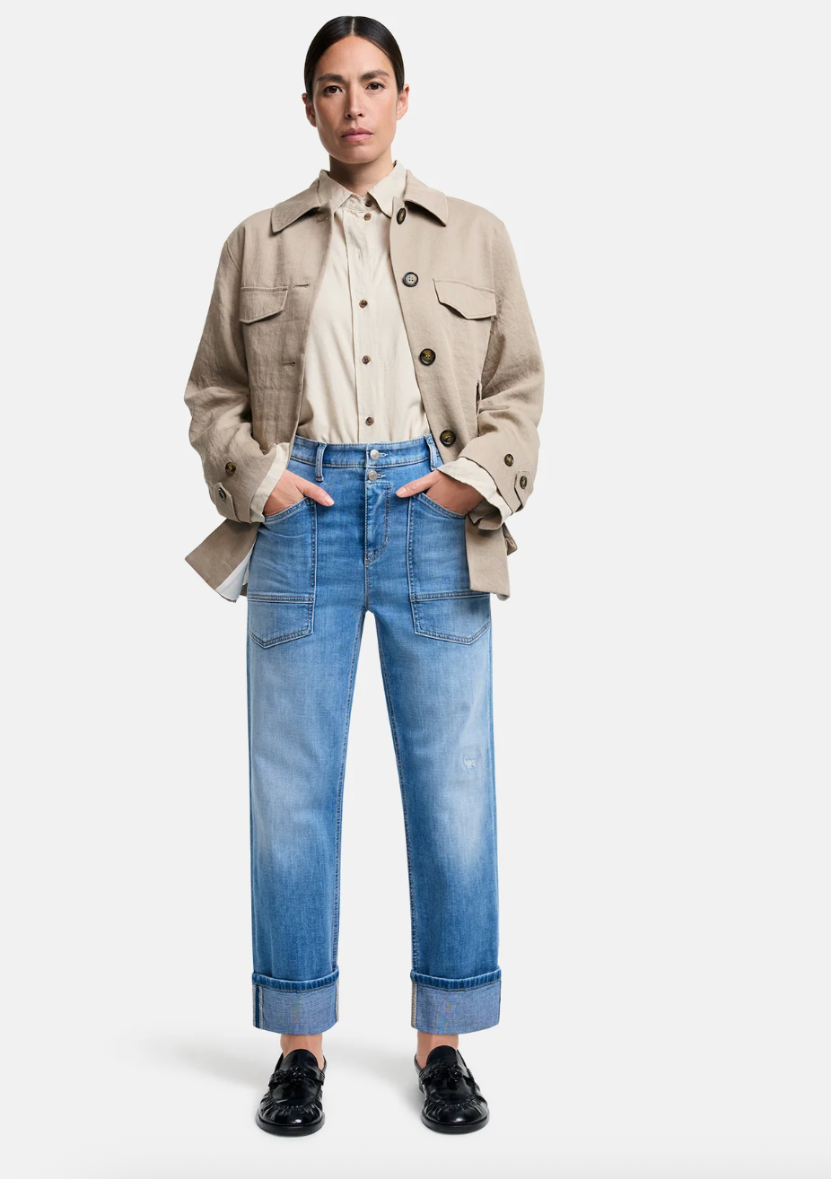 GUILI CROPPED JEANS - CAMBIO