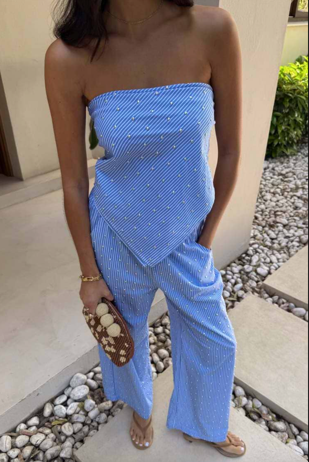 STUDDED MULTI-WAY SCARF TOP - NEVER FULLY DRESSED