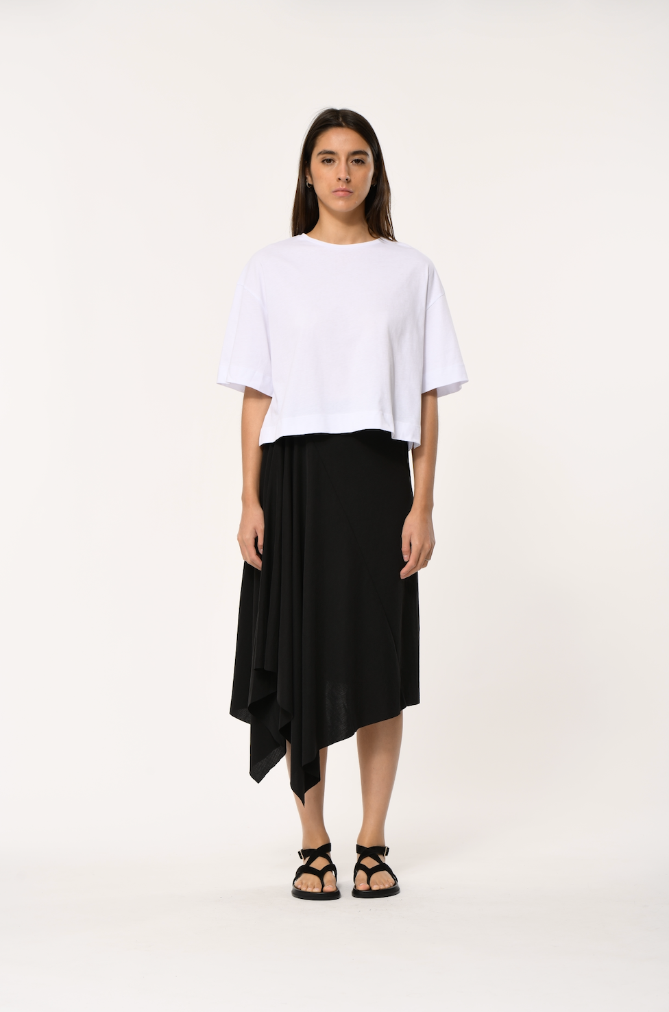 LAMIA FLOW SKIRT (NOIR) - HUMILITY