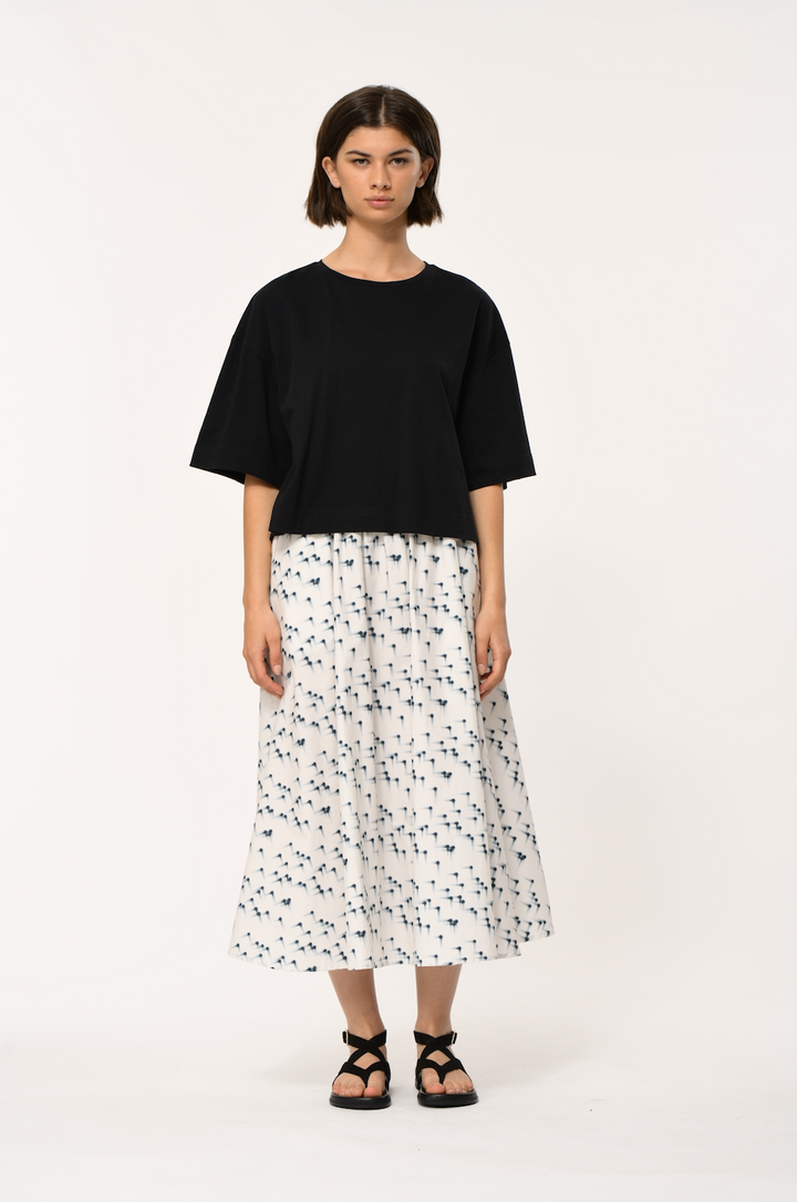 LORANI SKIRT (MARINE/OFF-WHITE) - HUMILITY