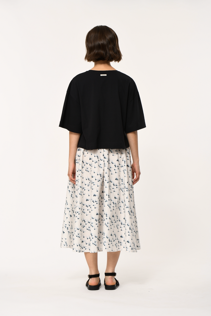 LORANI SKIRT (MARINE/OFF-WHITE) - HUMILITY