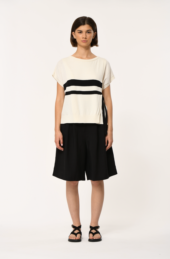 LUTA PULL ON TOP (OFF-WHITE/NOIR) - HUMILITY